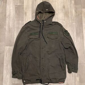 Mens ONA-OS Army‎ Parka Military Hooded Utility Jacket